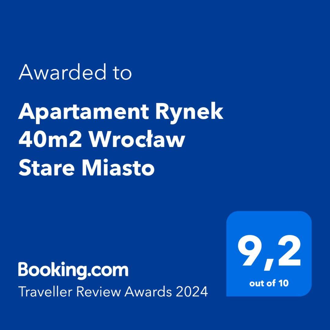 Apartament Rynek 40M2 Wroclaw Stare Miasto Exteriör bild